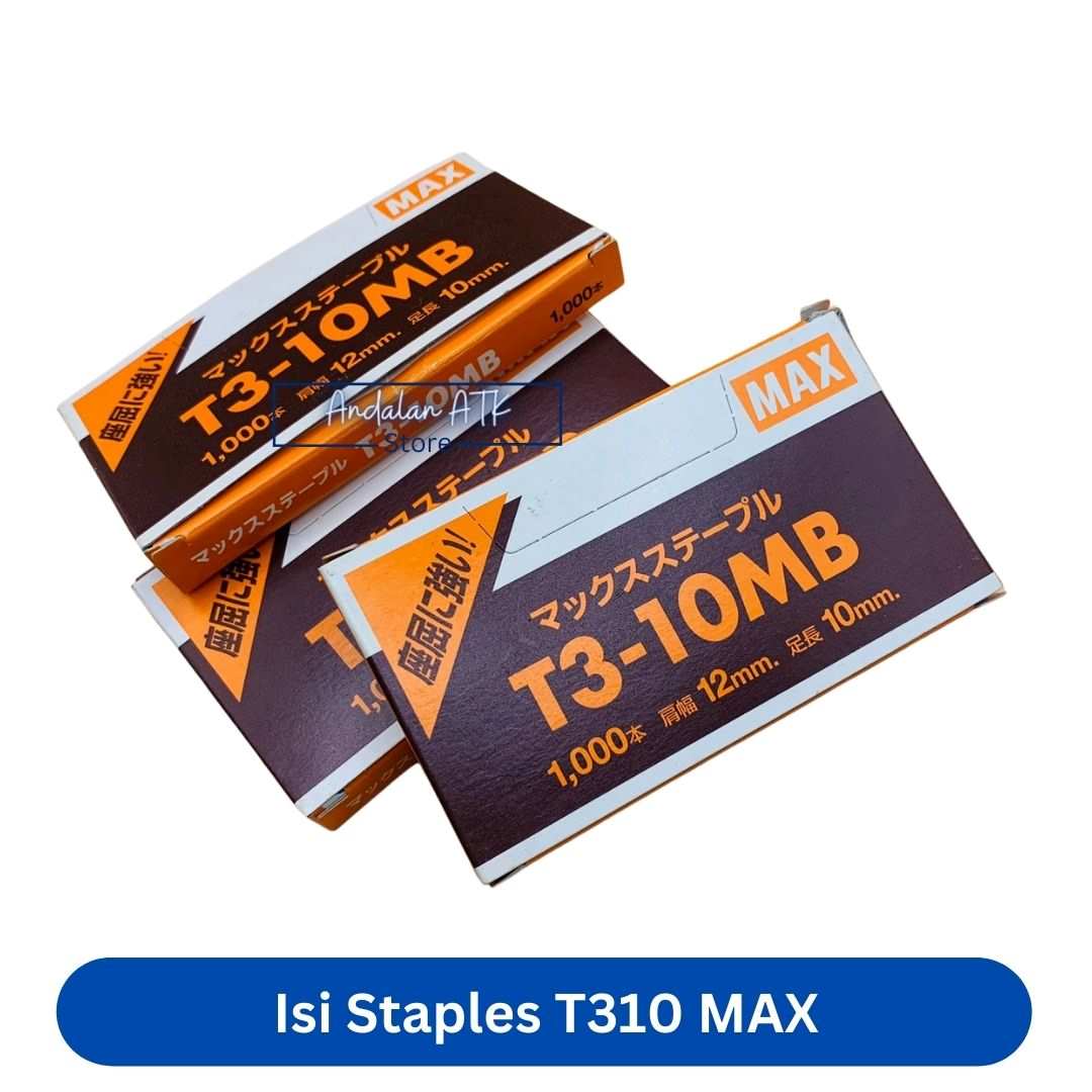 Isi Staples Max T310 Jilid / Gun Stapler Refill / Isi Hekter T-310MB  
