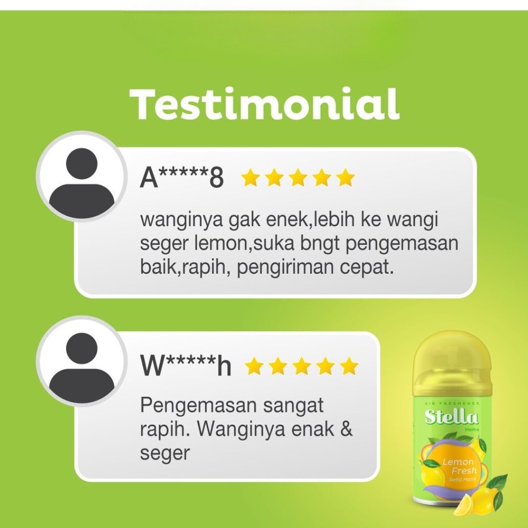 Stella Refill Matic 160ml Pengharum Ruangan / Stella Semprot / Penyegar Ruangan / Aromaterapi  