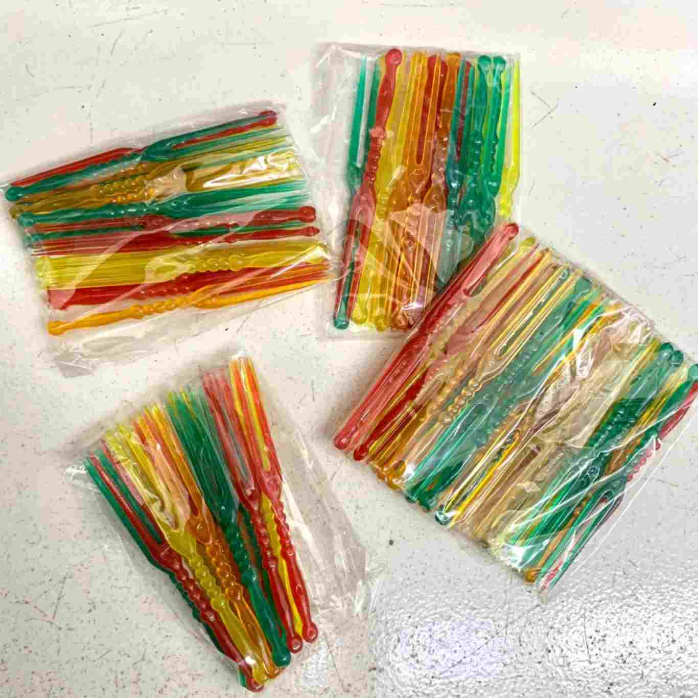 Garpu Kue Ulang Tahun / Garpu Plastik Warna / Garpu Buah