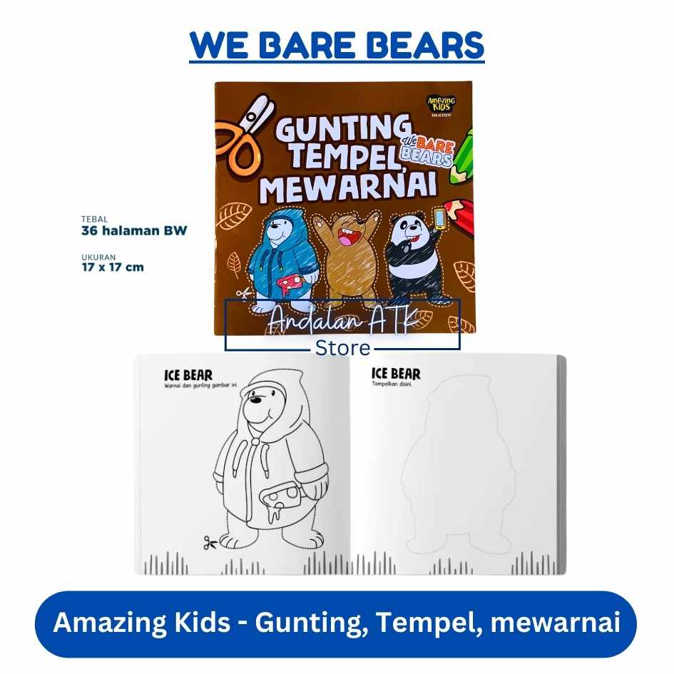 Amazing Kids Gunting, Tempel, Mewarnai Fun Activity