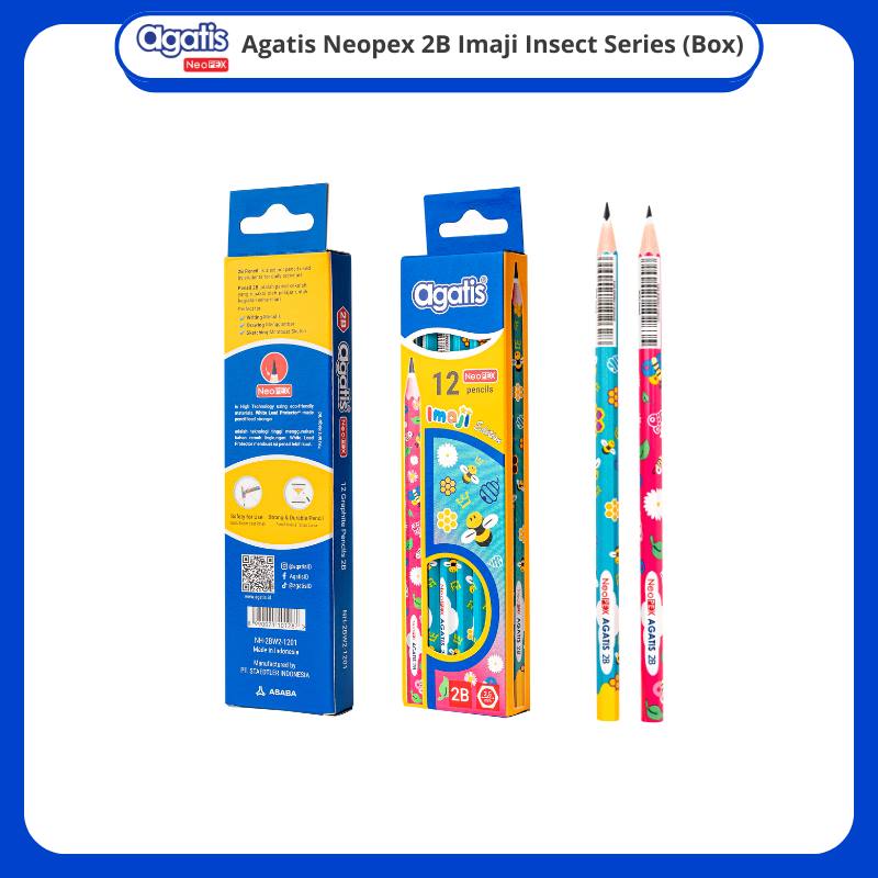 Pensil / Agatis Pencil 2B NH-2BW2-1201 Neopex Graphite Hexagonal [1 PACK]  