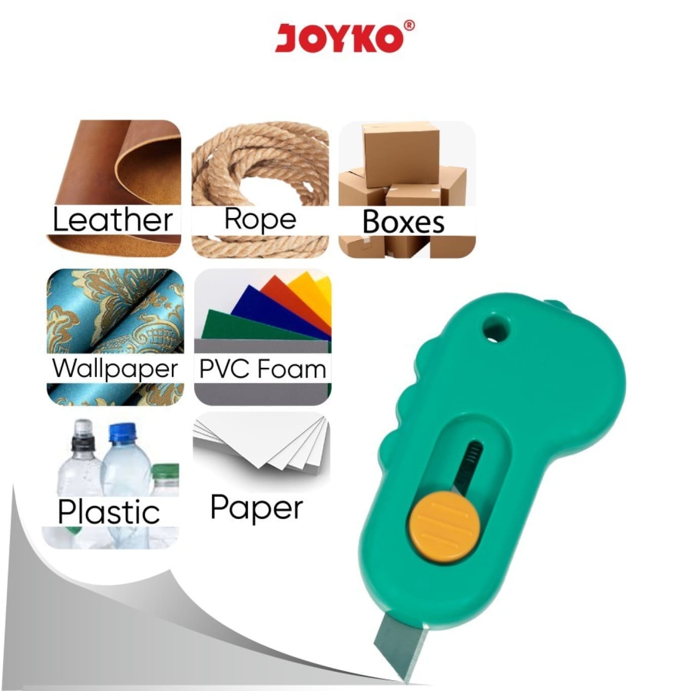 Mini Cutter Dino Joyko / Cutter Joyko CU-0509 Pisau Kecil Pemotong