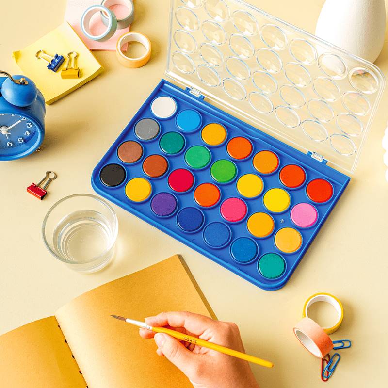 Cat Air Agatis Watercolor Paint Eco 28 Color PC-2801 / 28 Warna  