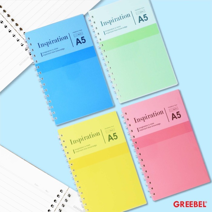 Greebel Ring Book 8060 A5 PP-3 Ukuran A5 / Buku Agenda Notebook / Buku Catatan