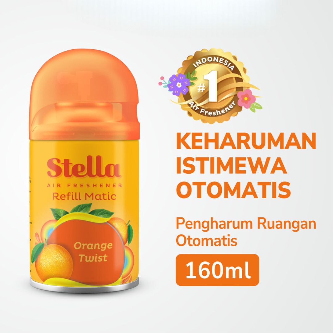 Stella Refill Matic 160ml Pengharum Ruangan / Stella Semprot / Penyegar Ruangan / Aromaterapi  
