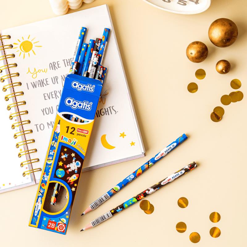 Pensil / Agatis Pencil 2B NH-2BW8-1201 Neopex Graphite Hexagonal [1 PACK]  