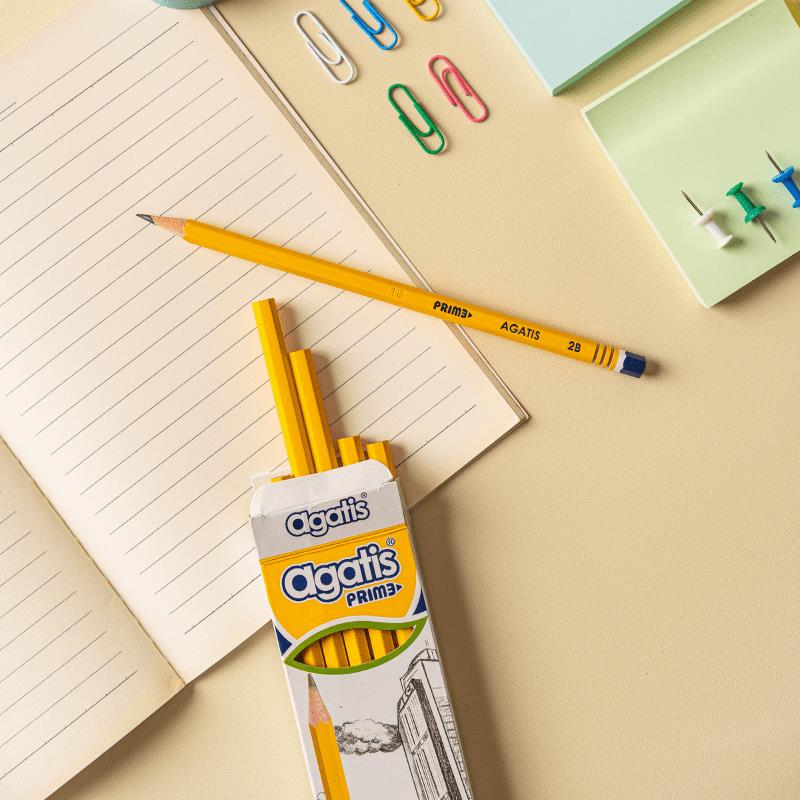 Pensil / Agatis Pencil 2B GPH-2B-1201 Prime Wood Hexagonal Graphite [1 PACK]  