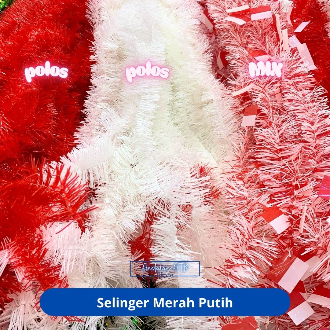 Slinger Merah Putih / Selinger Hiasan Parsel / Rumbai  