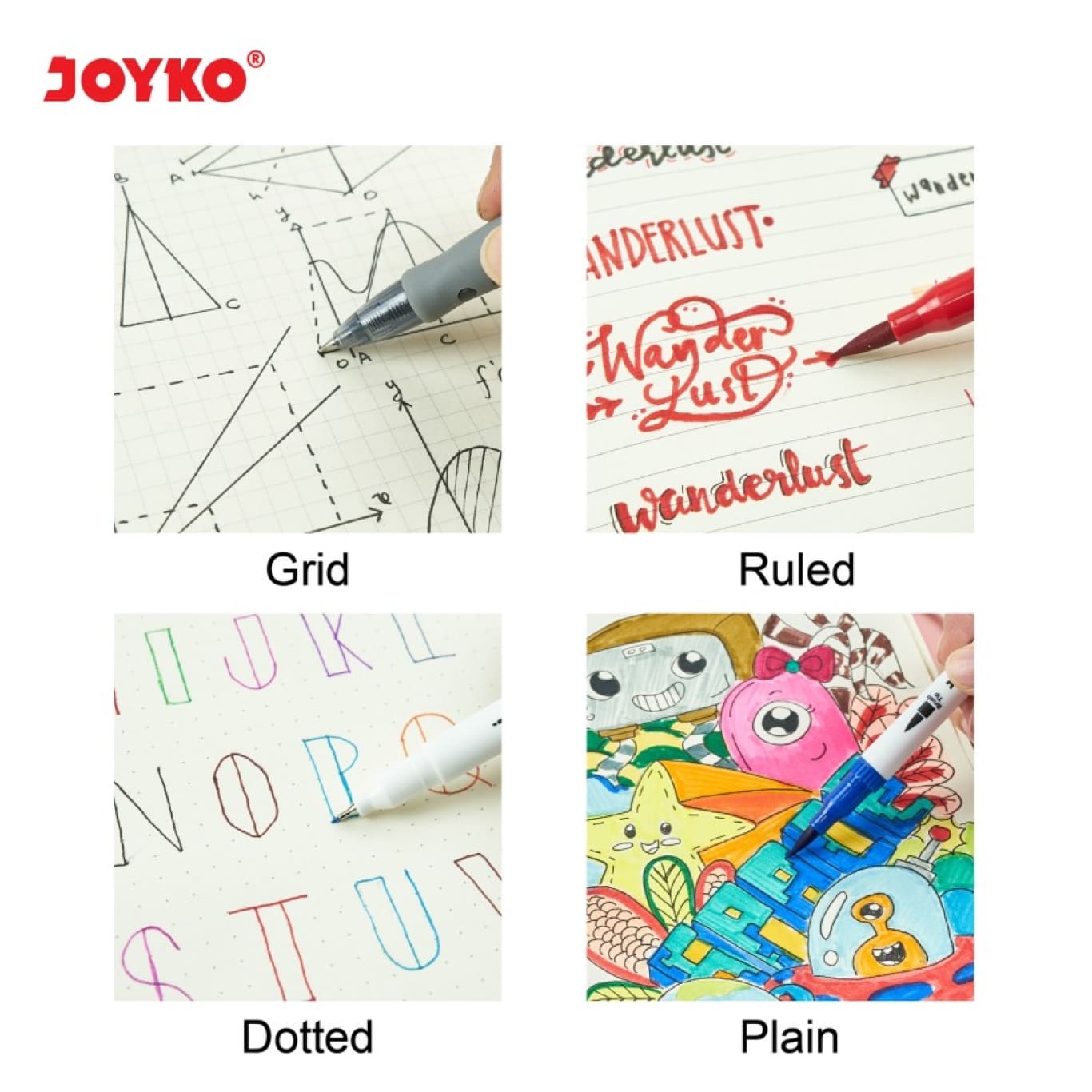Joyko Notebook A5 Diary Agenda Buku Catatan NB-700 - Grid Kotak [60 Lembar]  