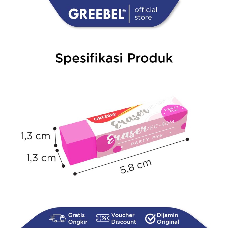 Penghapus Greebel / Greebel Eraser EC-30 Color