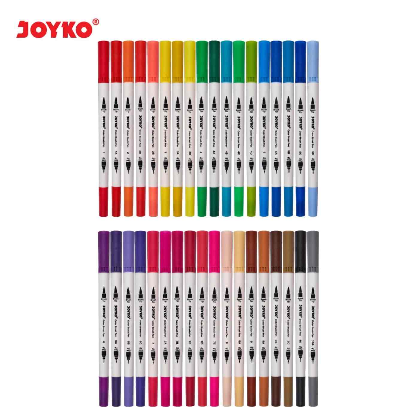 Brush Pen Joyko CLP-39 isi 36 Warna / Pena Kuas