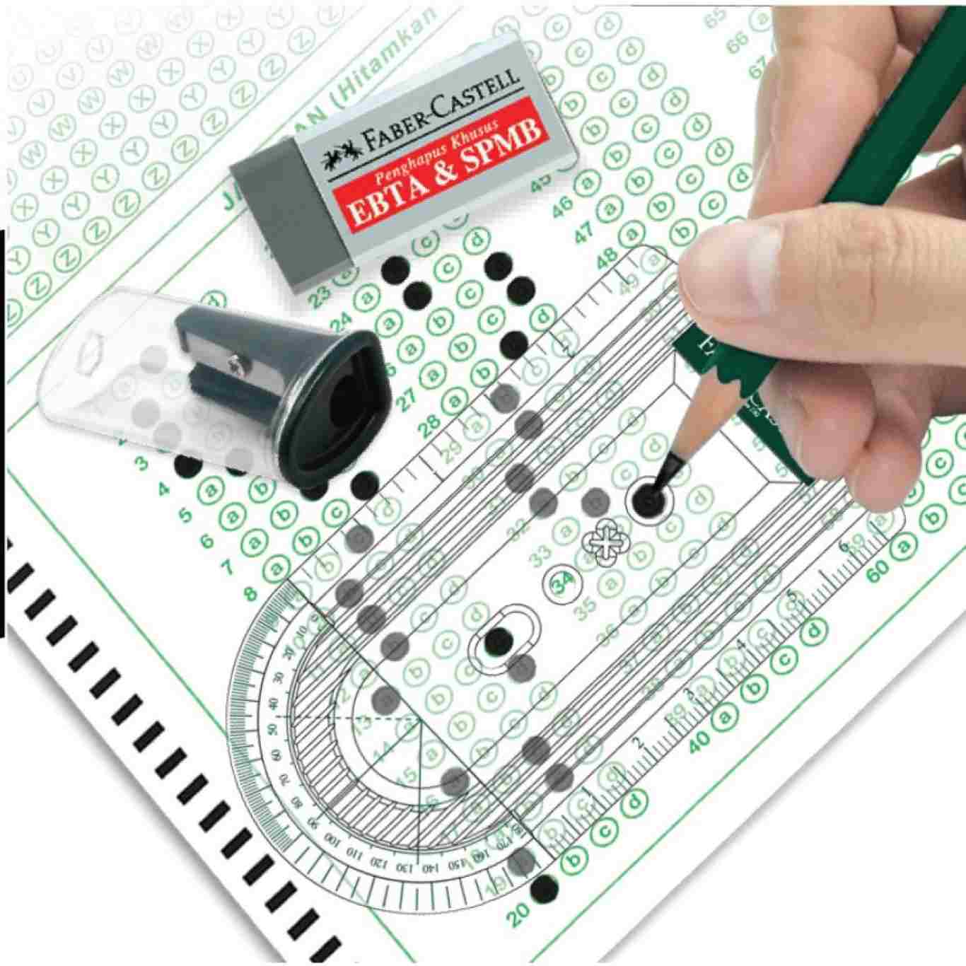 Paket Ujian Faber Castell Set Exam + Papan Ujian