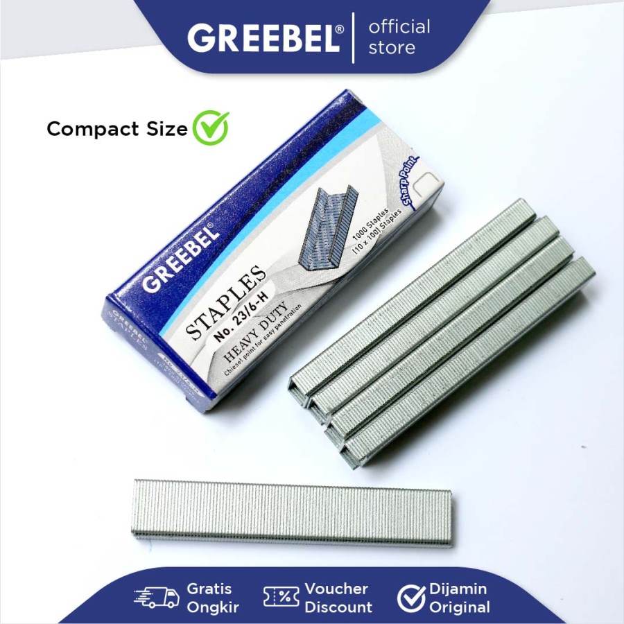 Isi Staples / Greebel Staples 23/6 Untuk Jilid / Refiil Stapler  