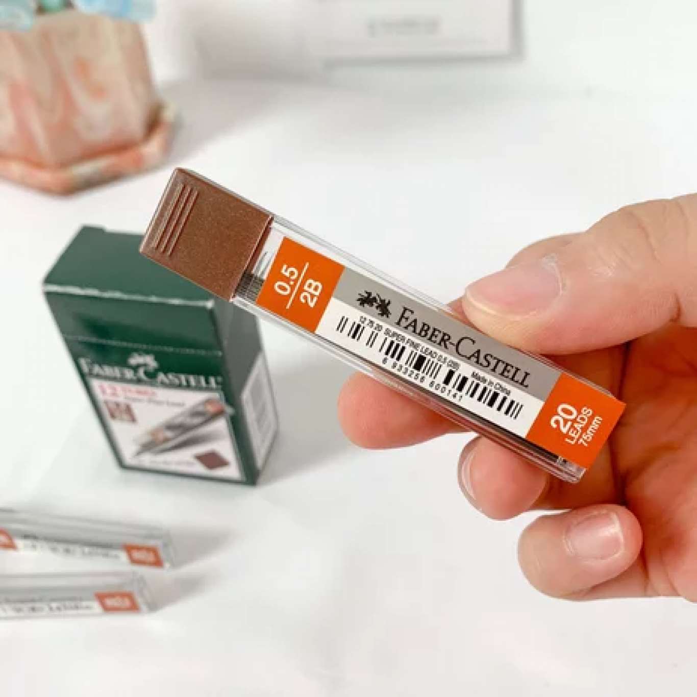 Isi Pensil Faber Castell / Pencil Lead Superfine Ukuran 0.5mm Tipe 2B & HB