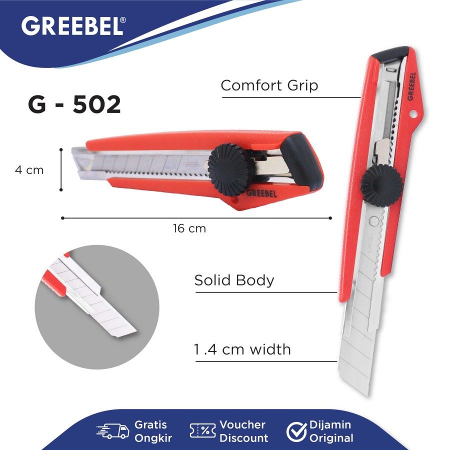 Cutter Greebel Besar G-502 / Pisau Pemotong Greebel G502 Ukuran Besar  