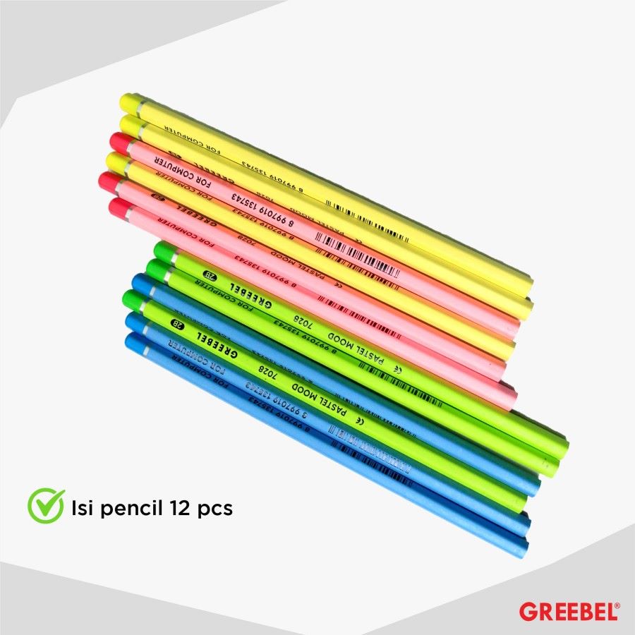 Pensil Greebel 7028 Pastel Mood 2B / Pencil Graphite Kayu  