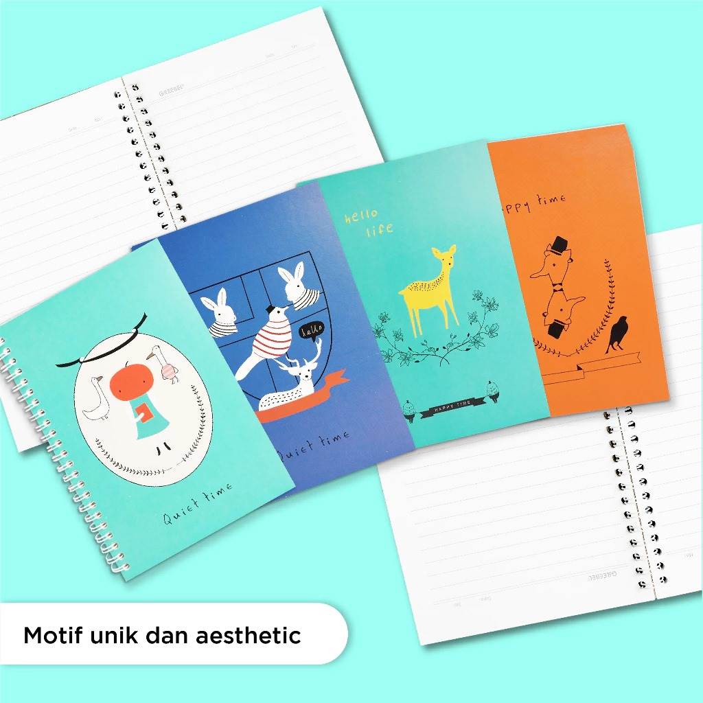 Greebel Ring Book 8064 A5C 29 Ukuran A5 / Buku Agenda Notebook / Buku Catatan  