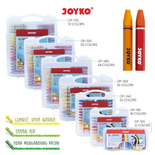 Oil Pastel Joyko / Crayon Joyko 48 Warna  