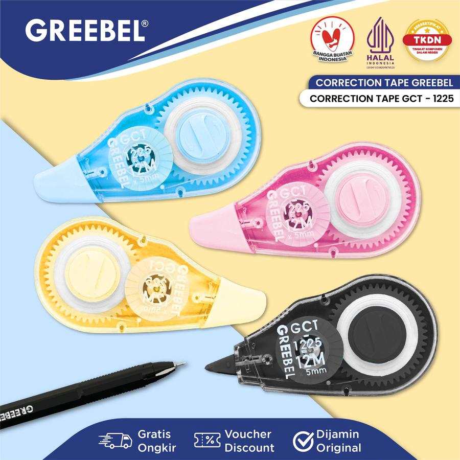Tip Ex Kertas / Correction Tape Greebel GCT-1225