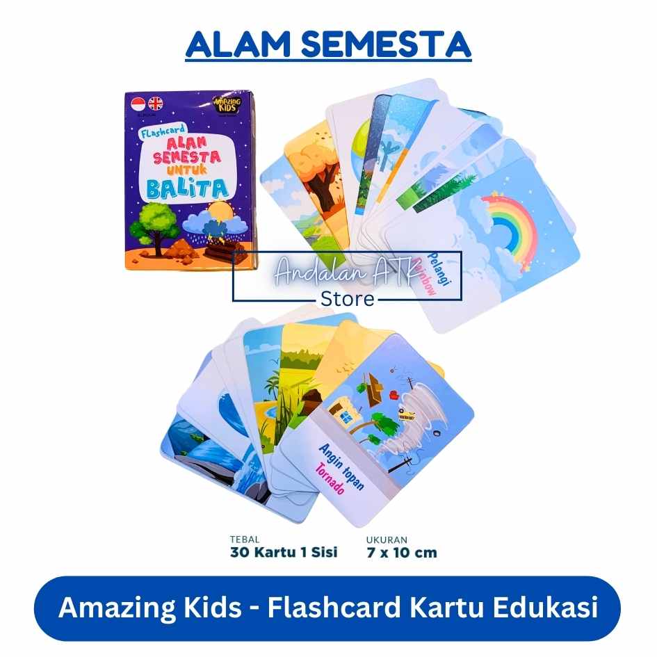 Amazing Kids Flash Card Untuk Balita dan Anak Kartu Edukasi  