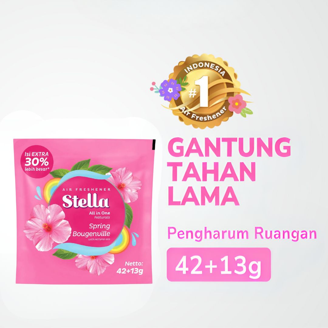 Stella All In One 42 + 13 Gr Pengharum Ruangan / Stella Gantung / Stella Mobil / Aromaterapi  