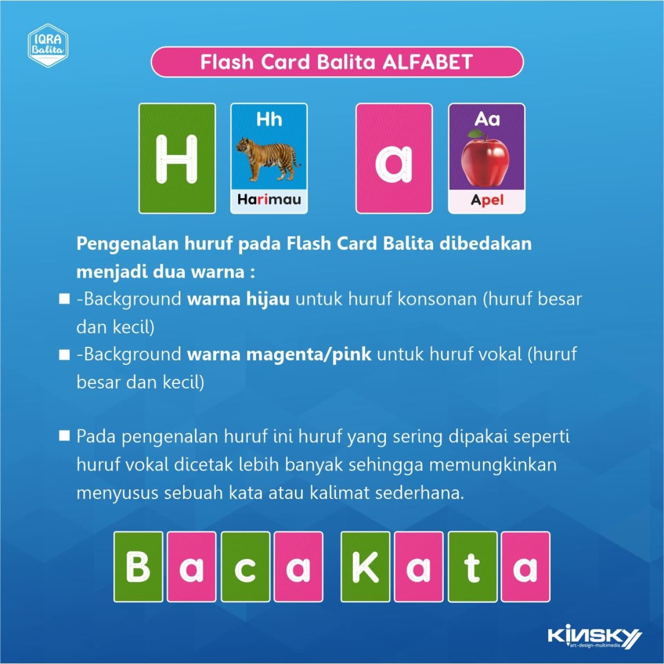 Flash Card Balita Alfabet BOX SET / Kartu Belajar Anak Alphabet