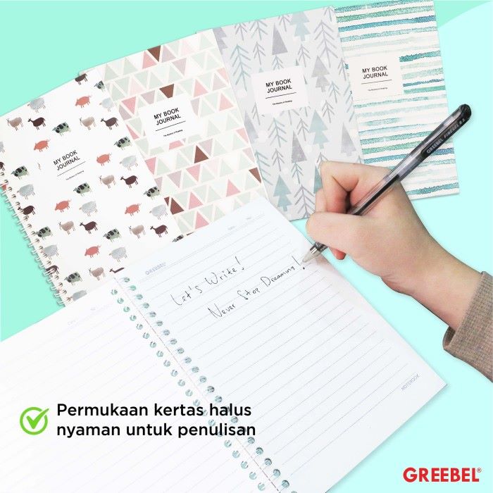 Greebel Ring Book 8064 A50 25 Ukuran A5 / Buku Agenda Notebook / Buku Catatan  