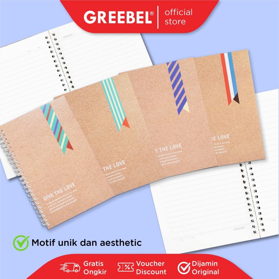 Greebel Ring Book 8064 A5O 30 Ukuran A5 / Buku Agenda Notebook / Buku Catatan  