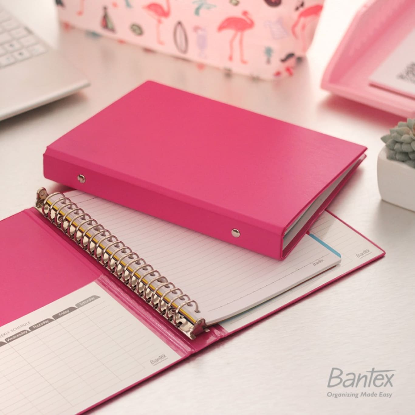 Multi-Ring Binder Bantex 1324 Ukuran A5 Cover Tebal / Notebook
