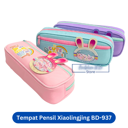 Tempat Pensil Anak Xiaolingjing BD-937 Cute Rabbit / Kotak Pensil / Pencil Case