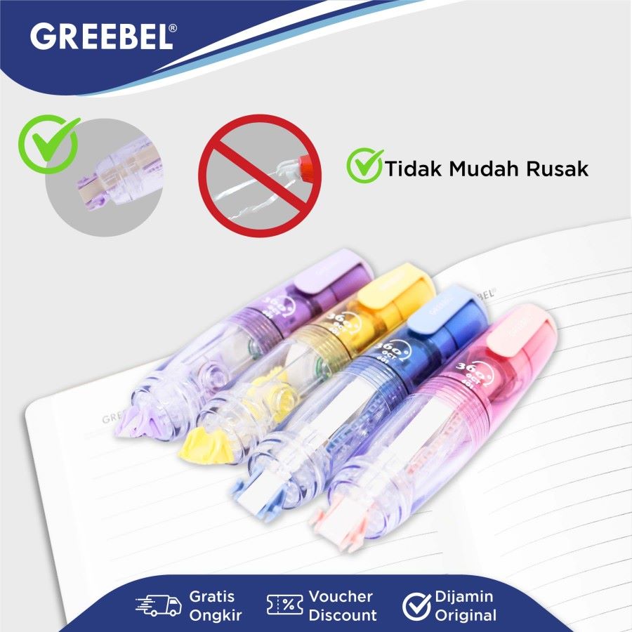 Tip Ex Kertas / Greebel Correction Tape GCT-601