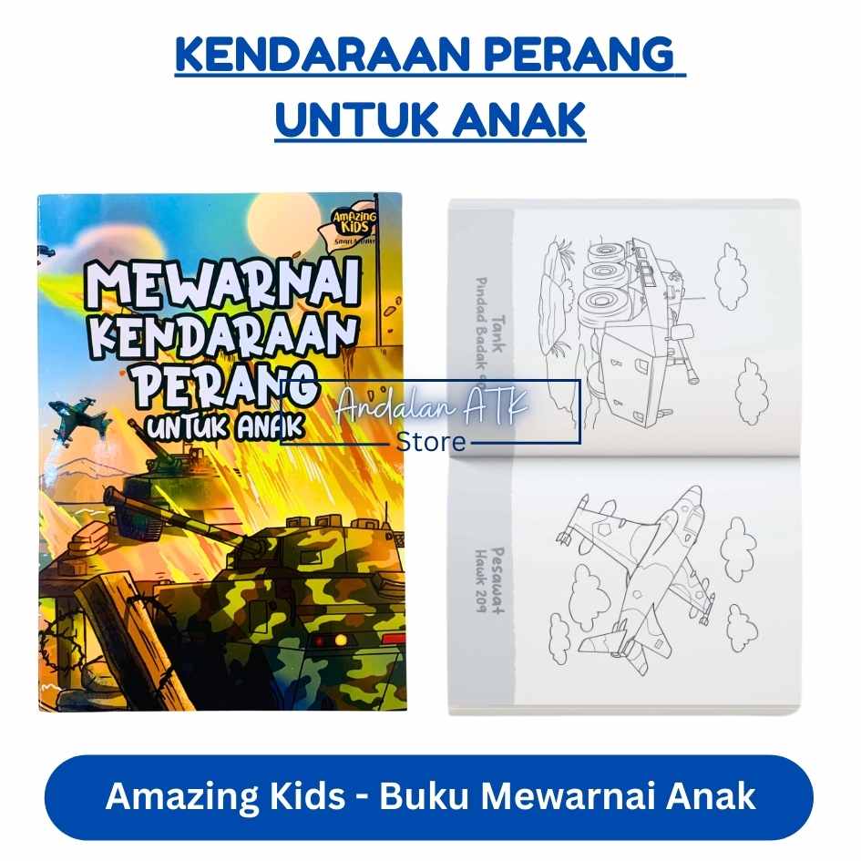 Amazing Kids Buku Mewarnai Anak Coloring Book / Buku Bacaan Cerita Anak