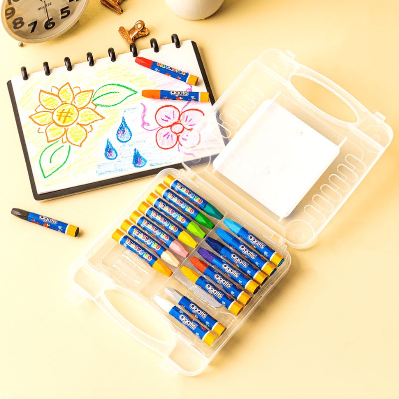 Crayon Agatis Eco 18 Warna OH-OP-1801 Hexagonal / Oil Pastel  