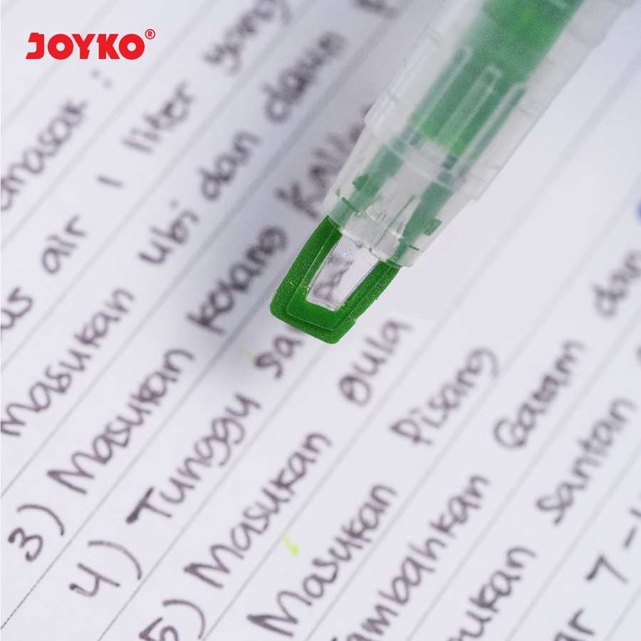 Highlighter Joyko HL-53 Dual Tip [SET ISI 4 PCS] / Stabilo Joyko / Penanda Buku  