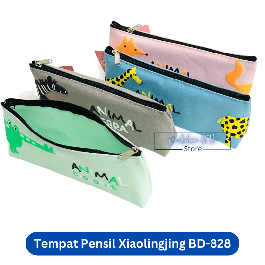 Tempat Pensil Anak Xiaolingjing BD-828 Animal / Kotak Pensil / Pencil Case