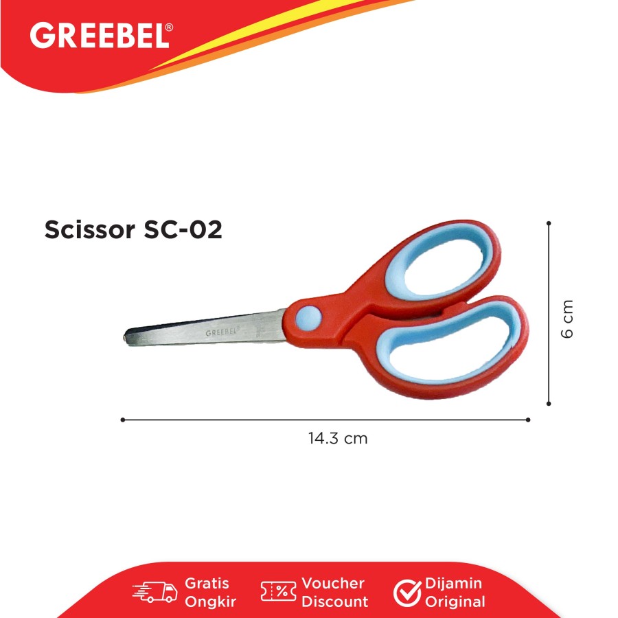 Gunting Anak / Greebel Gunting Sc-02 Scissor  