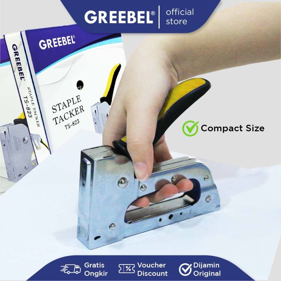 Greebel Guntacker TS-823 / Gun Tacker / Staples Tembak / Stapler Tembak