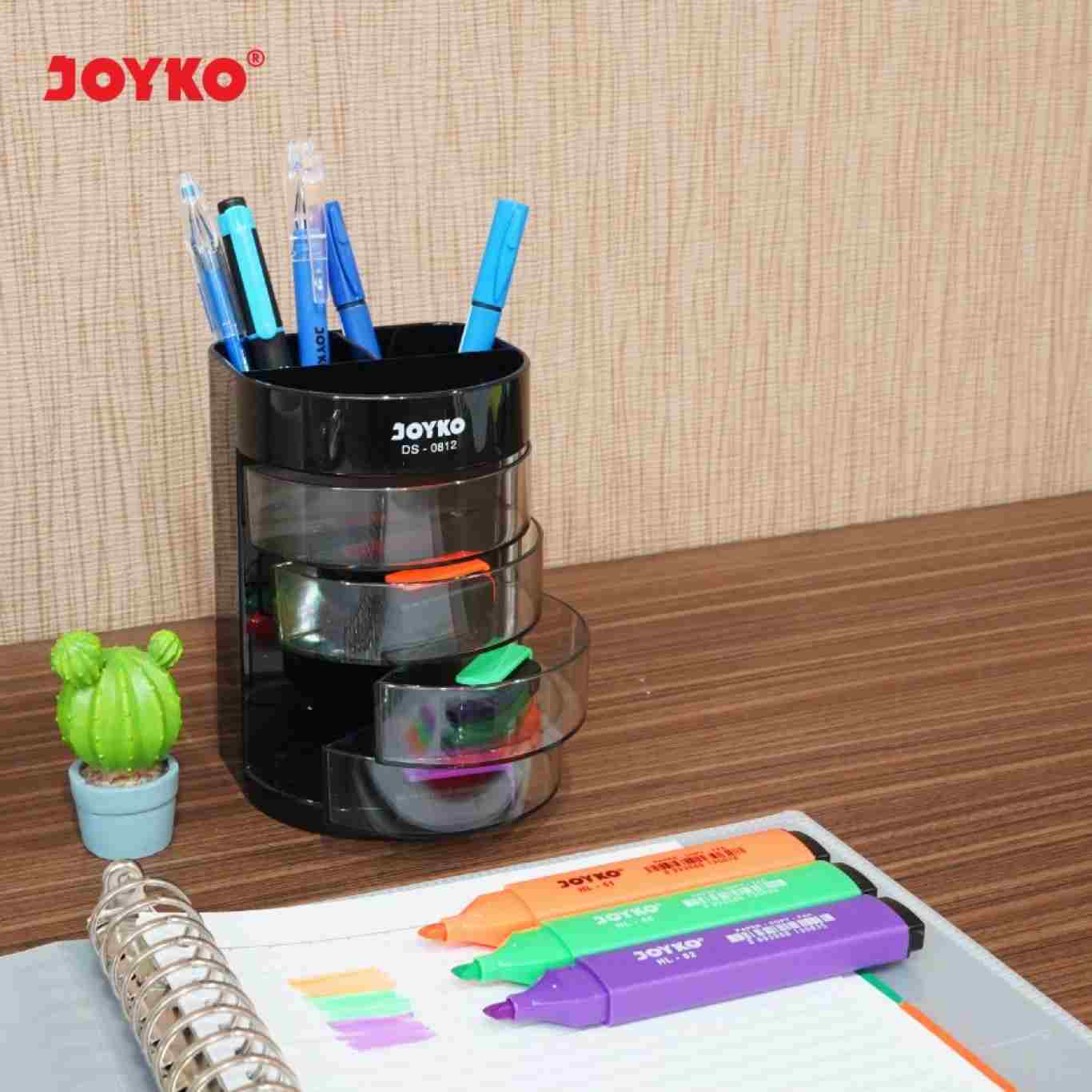 Desk Set Joyko DS-0812 / Tempat Pensil Meja Dengan Laci / Desk Pen Organizer