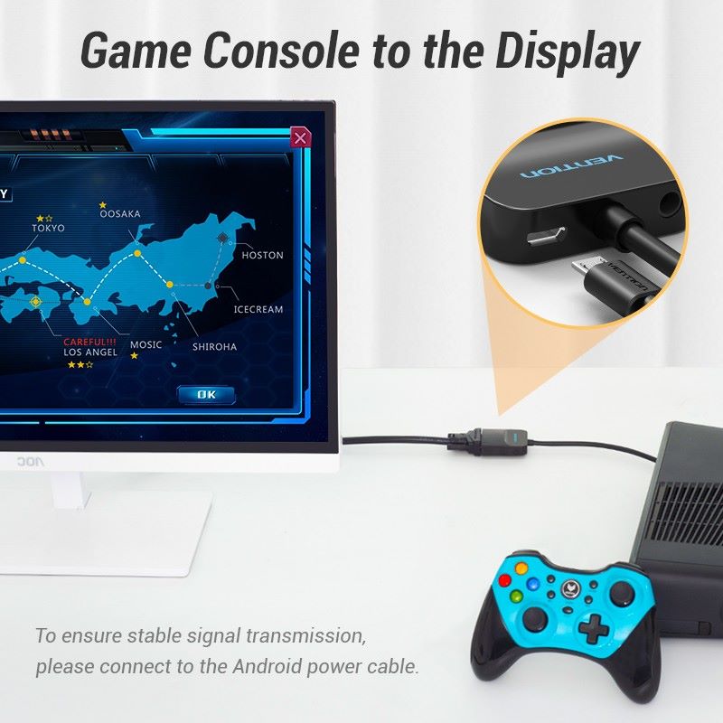 Vention - Kabel HDMI to VGA Converter 0.15M Black 42154  