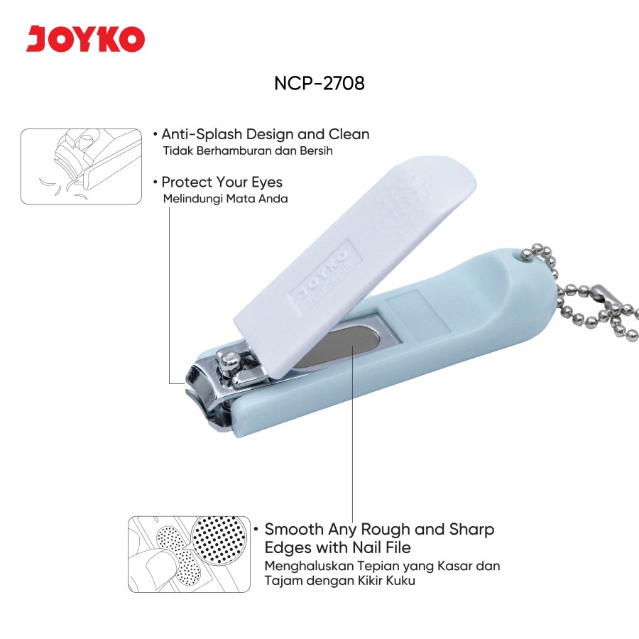 Gunting Kuku Nail Clipper Joyko NCP-2708  