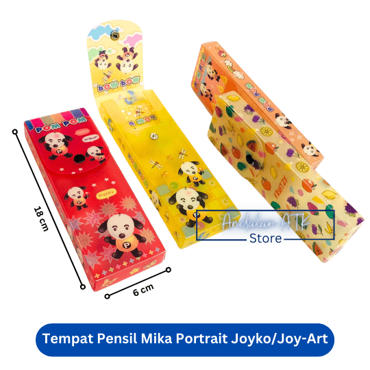 Tempat Pensil Anak Mika Portrait Joyko/JoyArt / Kotak Pensil / Pencil Case  