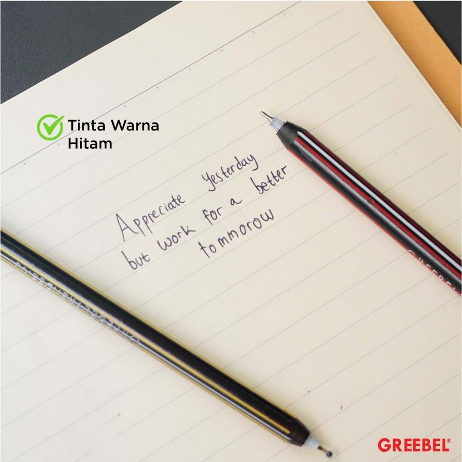 Pulpen Greebel / Greebel Ballpen Trendee - 02 0.5MM Hitam / Ballpoint  
