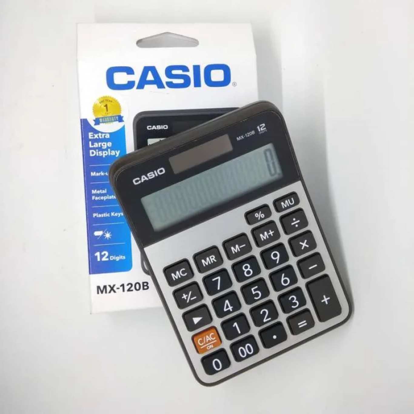 Kalkulator Casio MX-120B Calculator Casio 12 Digit Dual Power