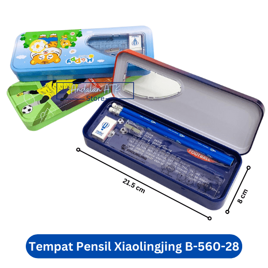 Tempat Pensil Anak Xiaolingjing B-560-28 Kaleng / Kotak Pensil / Pencil Case