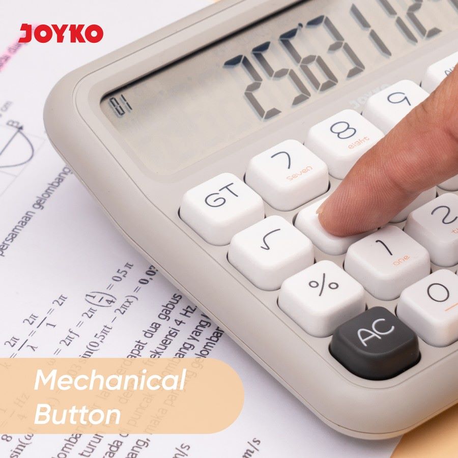 Kalkulator Joyko / Calculator Tipe CC-63B CO Colour / 12 Digit Dual Power