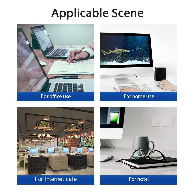 Vention - Kabel LAN / UTP Cat 6A 1.5M, 3M, 5M, dan 10M Black IBE  