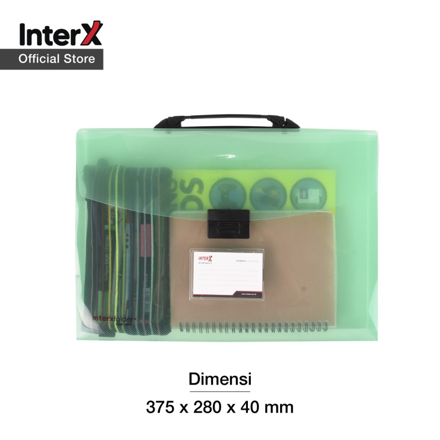 Map Plastik / Carry Case 4cm InterX Folder File