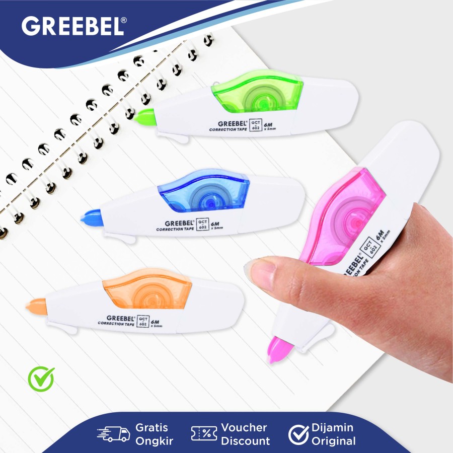 Tip Ex Kertas / Greebel Correction Tape GCT-602