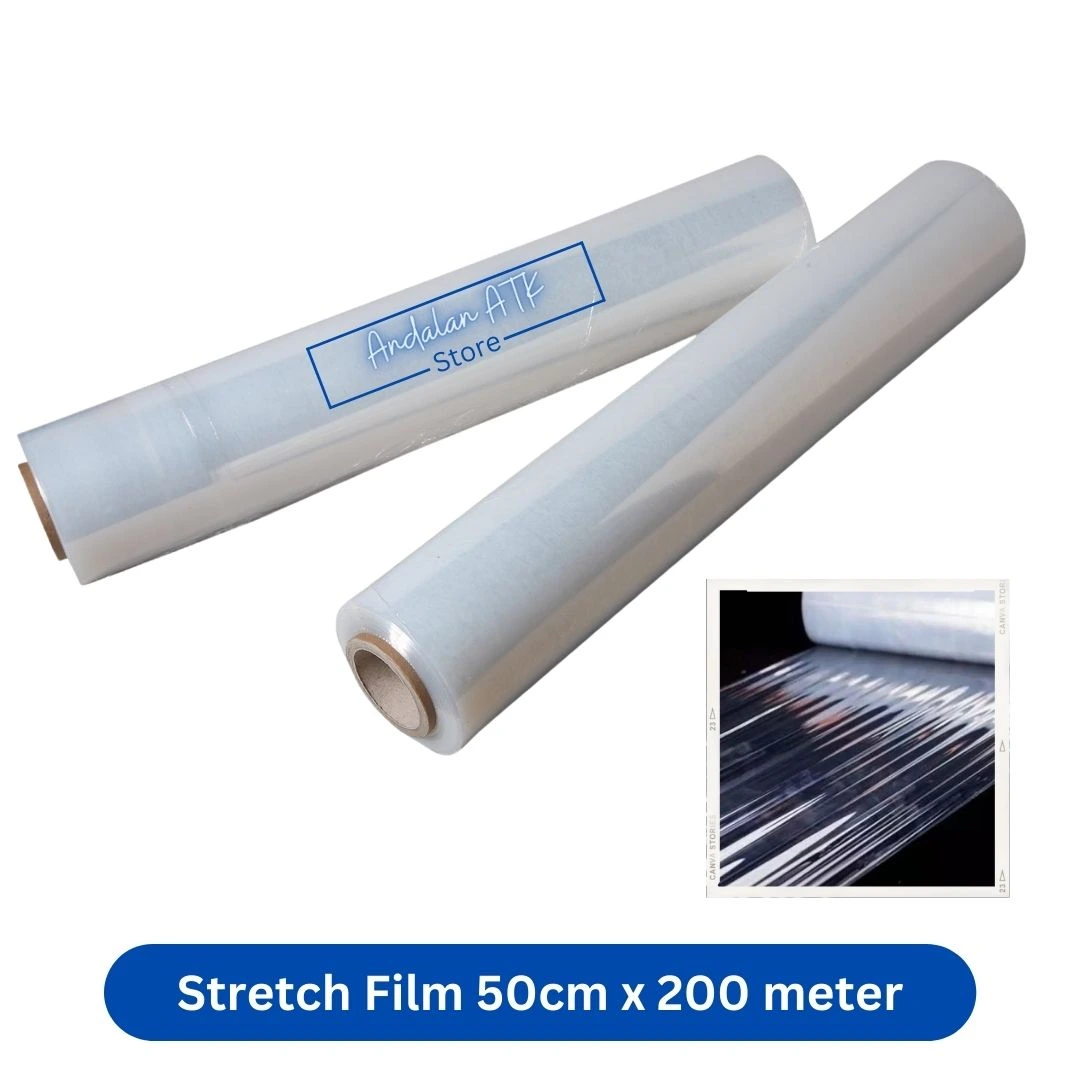 Plastik Packing / Stretch Film Wrapping Ukuran 50cm x 200 Meter / Plastik Buah  