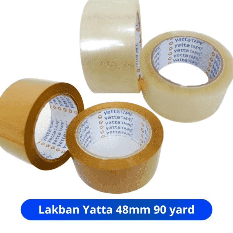 Lakban Bening dan Coklat Yatta 48mm atau 2inchi Panjang 90 yard